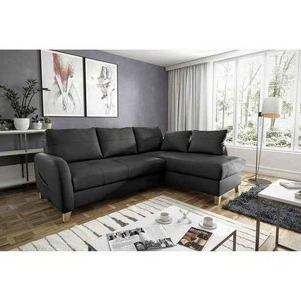 Livetastic ROHOVÁ SEDAČKA, textil, kůže, černá