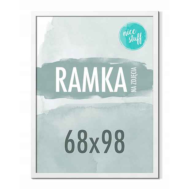 Rámeček 68x98 Rámeček Na Fotografie Plakát Fotorámečky bílé 98x68