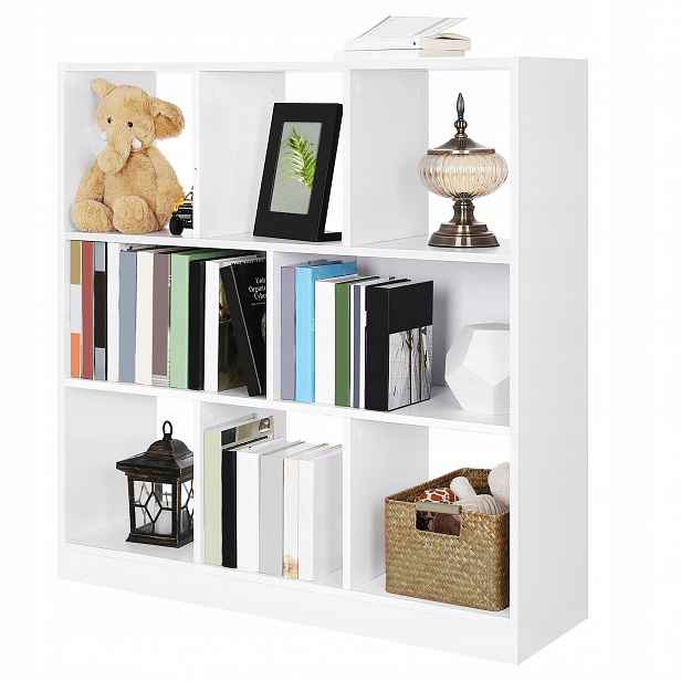 Regál na knihy a dekorace 8 polic Modern 100 cm