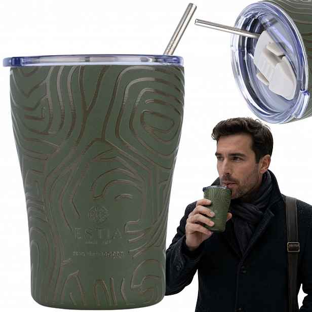 Termohrnek S Brčkem 350 ml na teplé studené nápoje Do Auta jako dárek