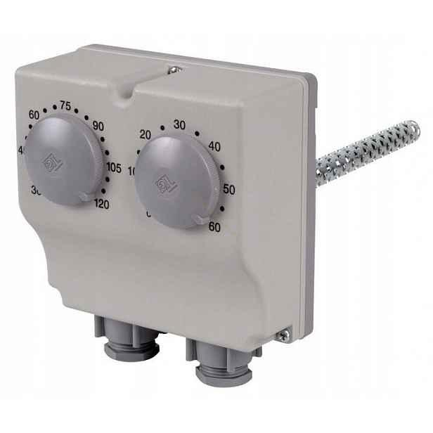 Termostat ohřívače s regulací teploty 30-120 °C 0-60 °C, řada Tg 8N1
