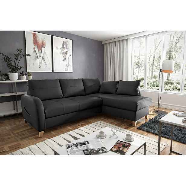Livetastic ROHOVÁ SEDAČKA, textil, kůže, černá