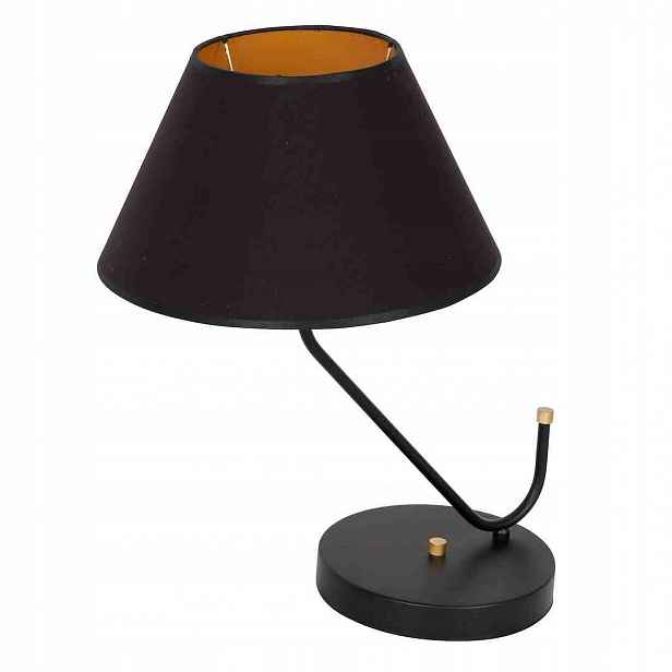 noční stolní lampa Milagro Victoria Black MLP4914 E27 60W kovová tkanina 50