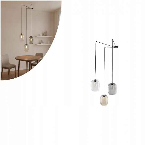 Závěsná vícebarevná lampa Elio moderní nad stůl Tk Lighting