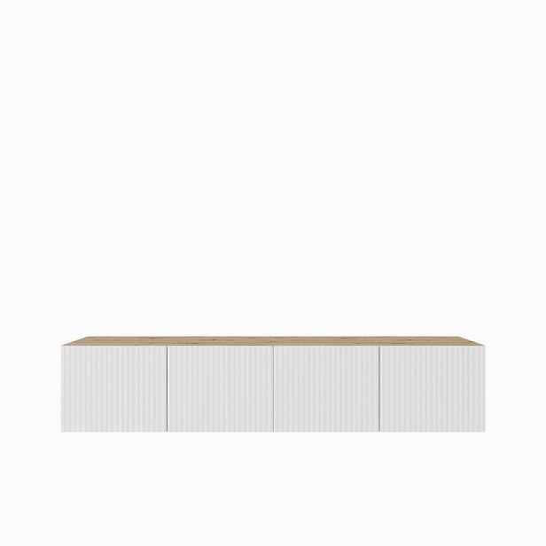 MASSENO ZÁVĚSNÝ TV STOLEK VAREN, 200/41/40 cm, dub Artisan