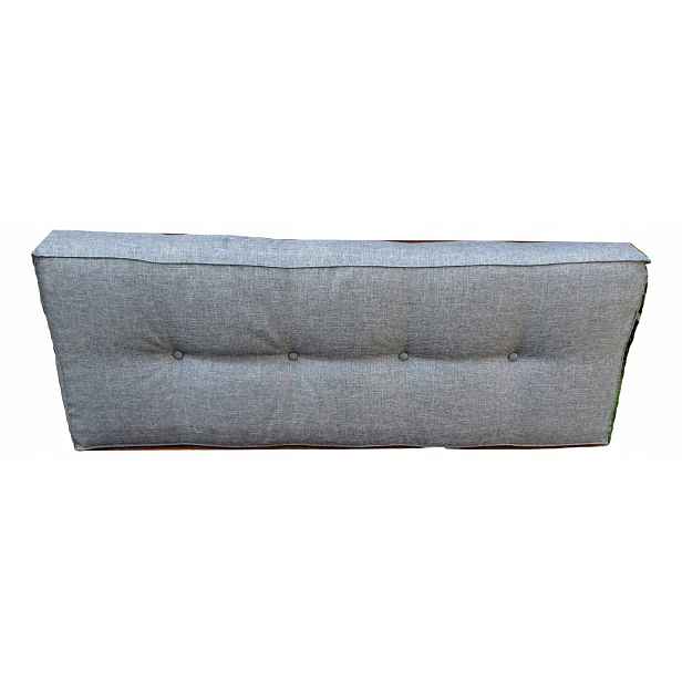 Polštář na Paletu 120x40x20/10 Silver 23 Šedý