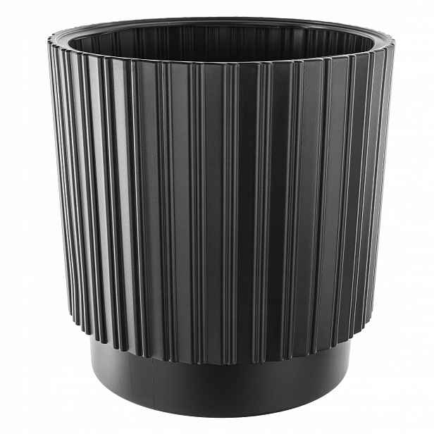 Květináč Květináč 40 cm Obal Na Květináč Vložka Do Květináče Plast Černý