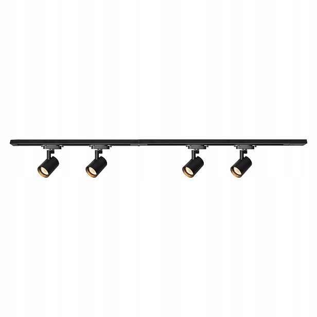 Milagro Volf Černá kolejnicová sada 150cm 4xGU10 Led 15W Obývací pokoj Kuchyně