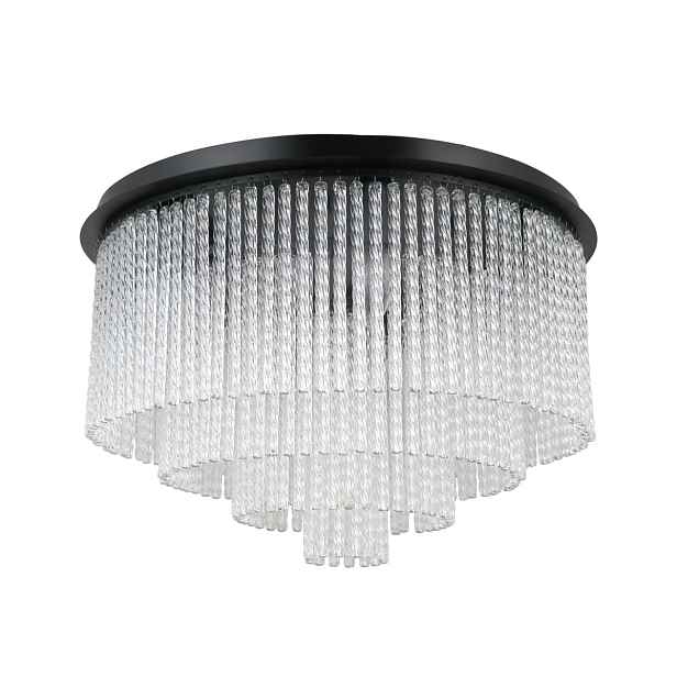 Naute PLF-40931-9A-BK Moderní černý stropní svítidlo ve stylu glamour