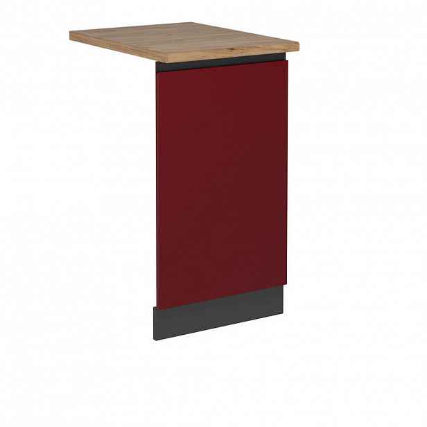 Vicco ČELNÍ PANEL MYČKY R-Line Červená 45 cm , PD Dub