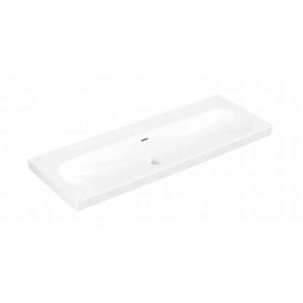 Villeroy & Boch Skyla - Umyvadlo 120x46 cm, s přepadem, bez otvoru pro baterii, alpská bílá 5A51C601