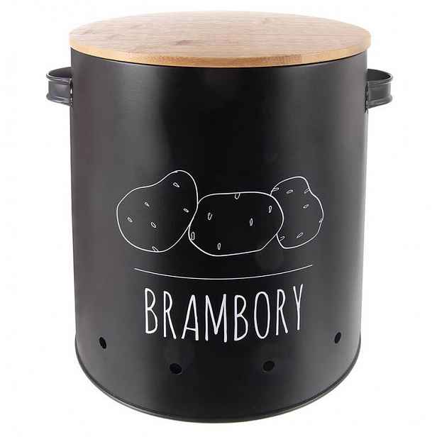 Kulatá plechová dóza BRAMBORY Black