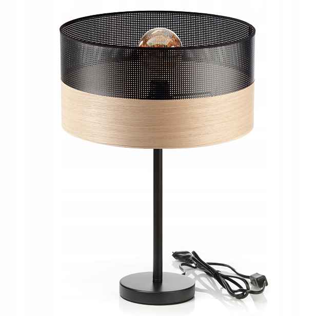 Noční Lampa Se Stínítkem A Dírkou Do Kanceláře E27 XL Velká, Pevná, Kovová