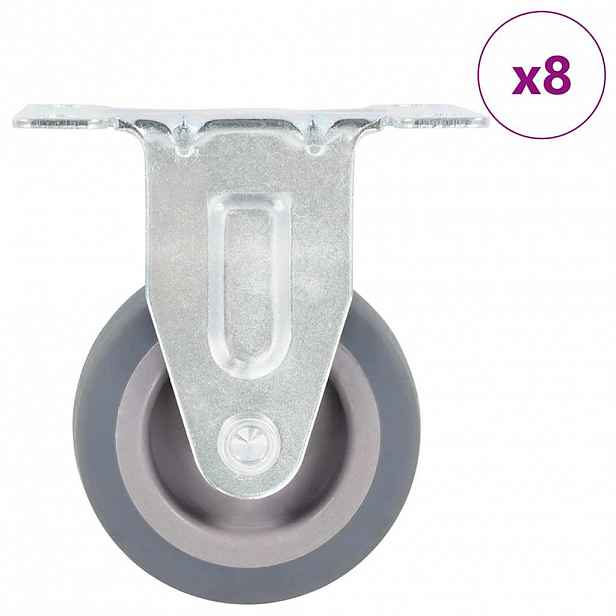 vidaXL 8 ks pevná kolečka 50 mm