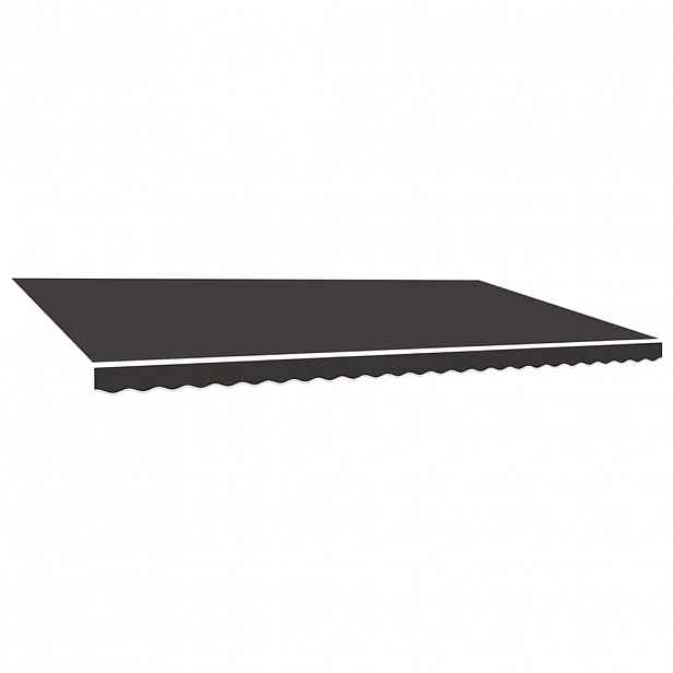 vidaXL Náhradní plachta na markýzu šedá 600 x 300 cm polyesterová