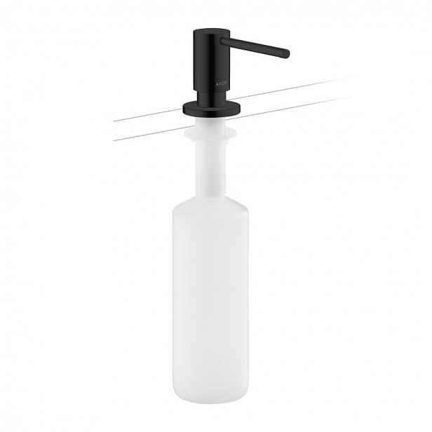 Axor Uno - Dávkovač saponátu, 500 ml, matná černá 42818670