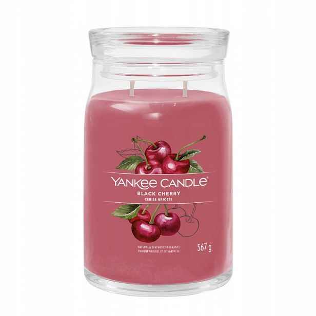 Black Cherry – Yankee Candle Signature – velká svíčka s dowma knoty