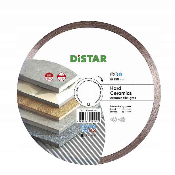 Distar Diamantový Kotouč Hard Ceramics 250 mm Gres