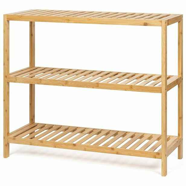 Koupelnový regál WABISABI RACK 3, bambusový