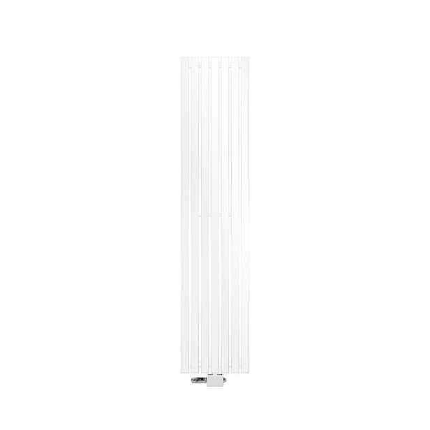 LuxeBath KOUPELNOVÉ těleso Stella 370x1800 mm, bílé, s univerzálním ventilem