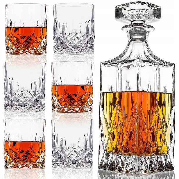 Sada Karafka 920 ML S 6 Sklenice Na Whisky Dárek K Narozeninám Chlapa Táta
