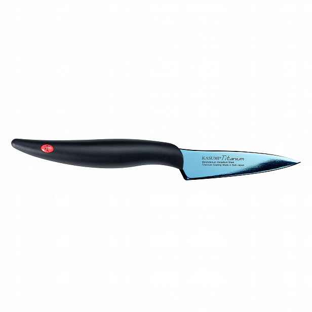 Titanium Nůž japonský na zeleniny 8 cm modrý Kasumi