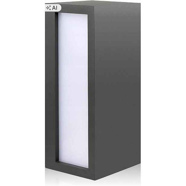 Venkovní nástěnné svítidlo E27 IP54 40W z hliníku Antracit Hlfvlite