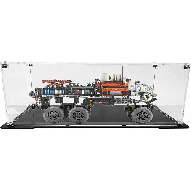Vitrína s černou základnou pro stavebnici Lego 42180 Marťanské vozítko