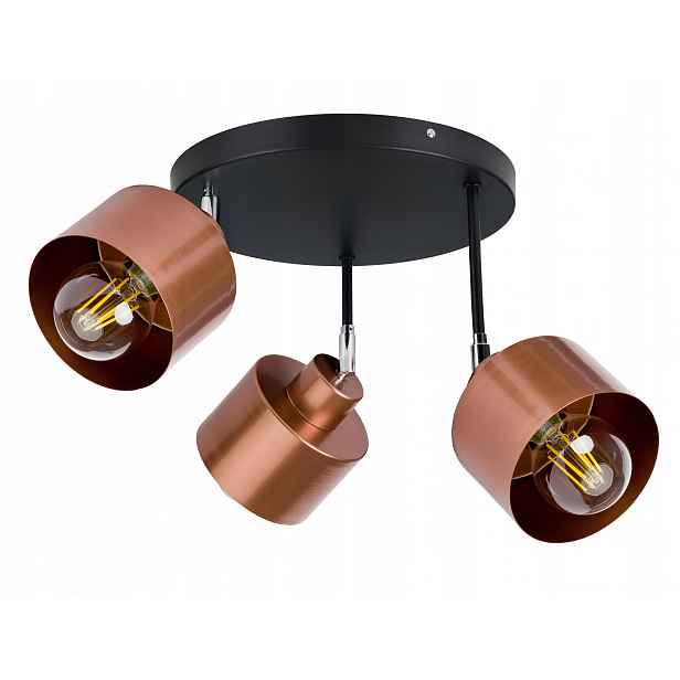Lampa stropní svítidlo pohybující se vysokým stropem loftový lustr měď