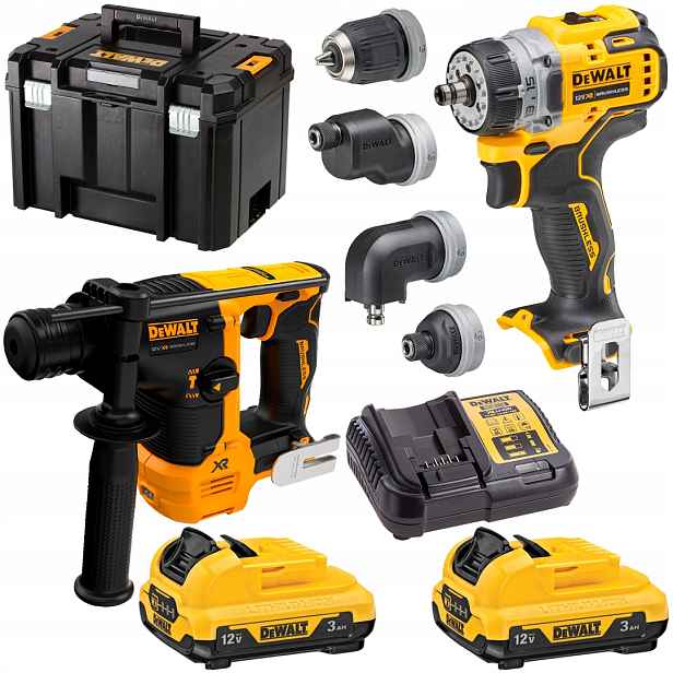 Sada DCD703 DCH072 12V 2x3Ah DeWALT DCK2101L2T