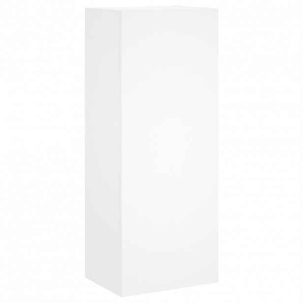 vidaXL Nástěnná TV skříňka bílá 40,5 x 30 x 102 cm kompozitní dřevo