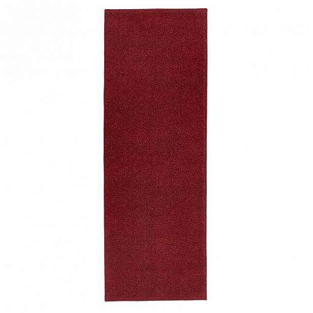 Červený běhoun Hanse Home Pure, 80 x 400 cm