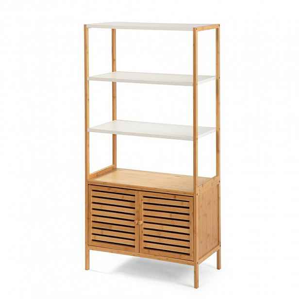 Koupelnový regál WABISABI HIDE NORDIC 4, bambusový