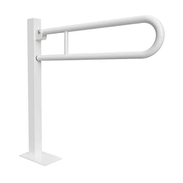 Madlo sklopné ve tvaru U Bemeta Help 850 mm ukotvené do země bílé