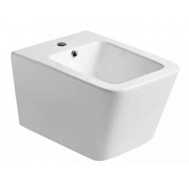 Sapho Porto - Závěsný bidet, otvor pro baterii, bílá PZ4015