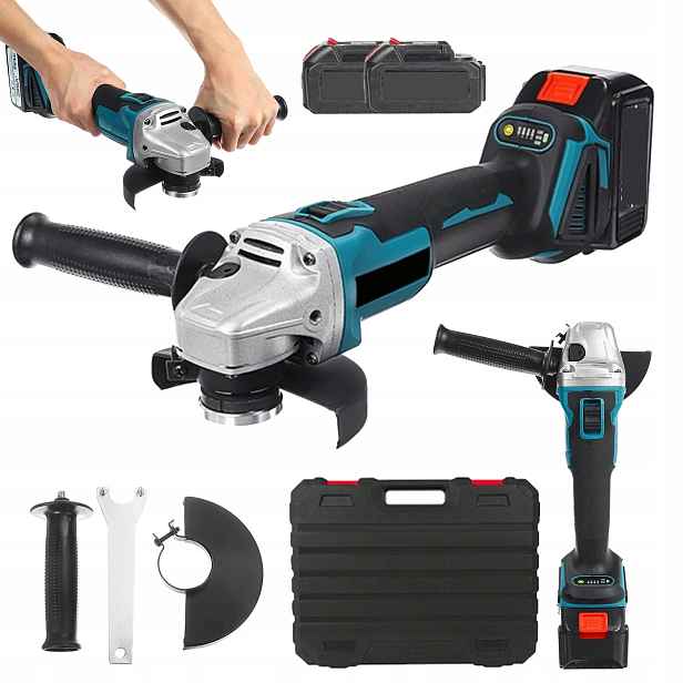 Úhlová Bruska Regulace Otáček Bruska 125MM 2XAKU 21V 800W 4000MAH