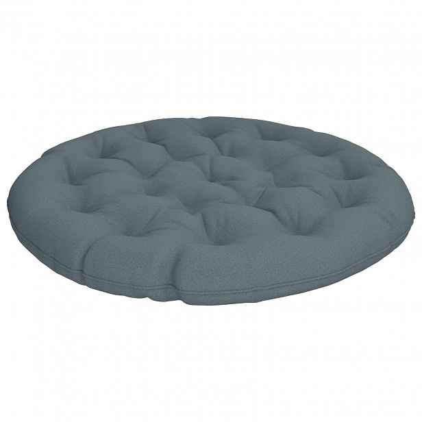 vidaXL Polštář na papasan VIANEN 100% polyester Modrá Ø 100 x 12 cm