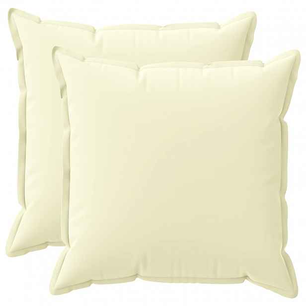 vidaXL Povlak na polštář 2 ks HOUTEN Krémová 60 x 60 cm Polyester