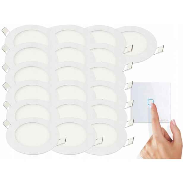 Sada Halogenová Led lampa 3W 19x spínač
