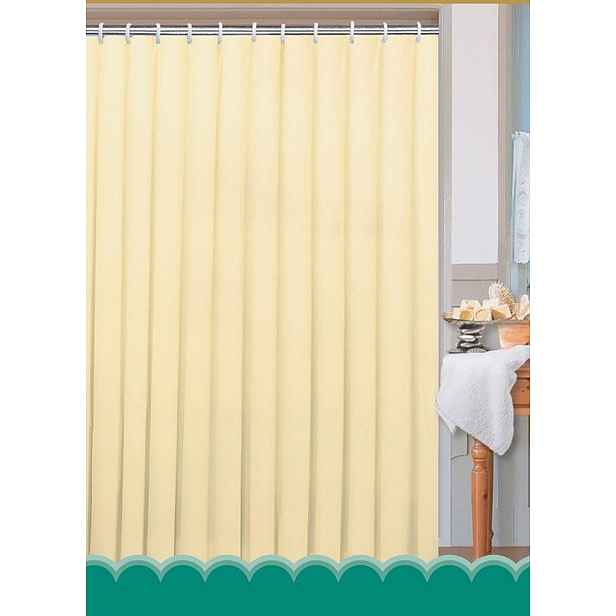 AQUALINE - Sprchový závěs 180x200cm, polyester, béžová 0201104 BE