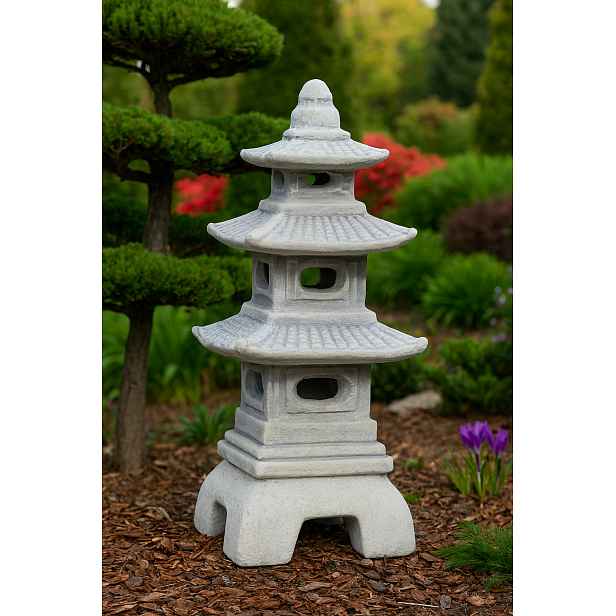 Japonská pagoda Seokgatap lucerna zahradní ozdoba styl Dálného východu