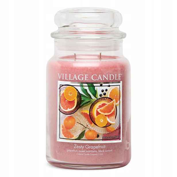 Velká svíčka Zesty Grapefruit Village Candle
