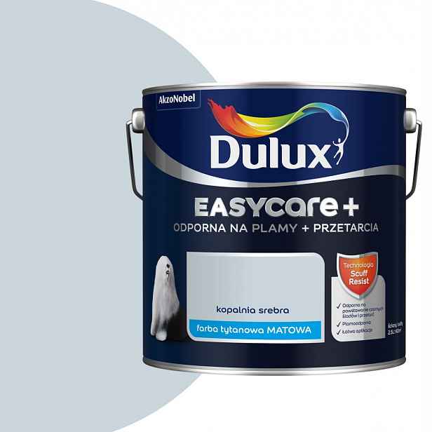 Dulux EasyCare Plus 2,5L Stříbrný důl