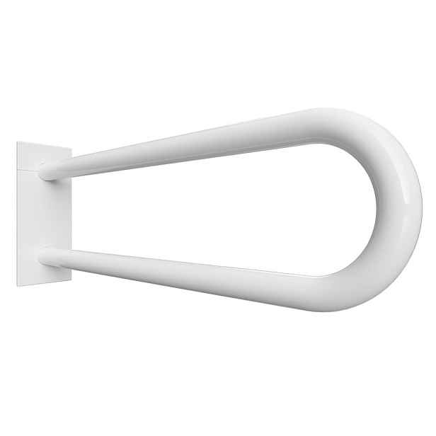 Madlo podpěrné ve tvaru U Bemeta Help 750 mm s krytkou bílá