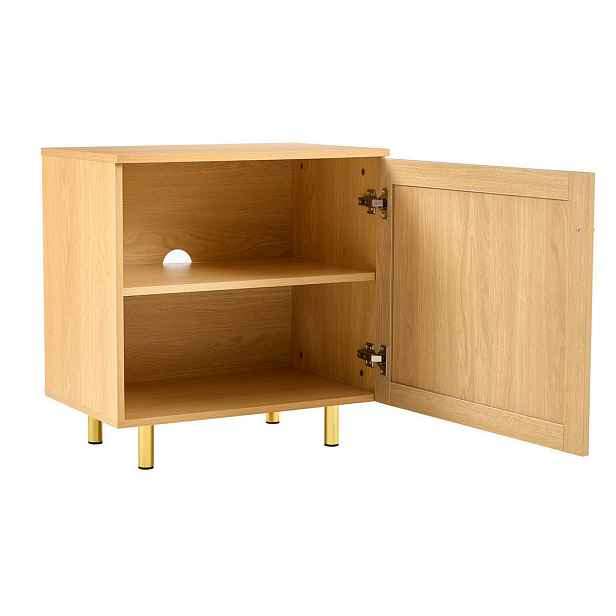 Modenvie SIDEBOARD z MDF, 60/40/63 cm, v přírodní barvě s ratanovým výpletem
