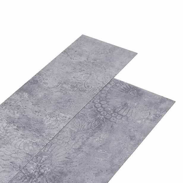 vidaXL Podlahová prkna Šedý cement 5,02 m² 36 ks PVC