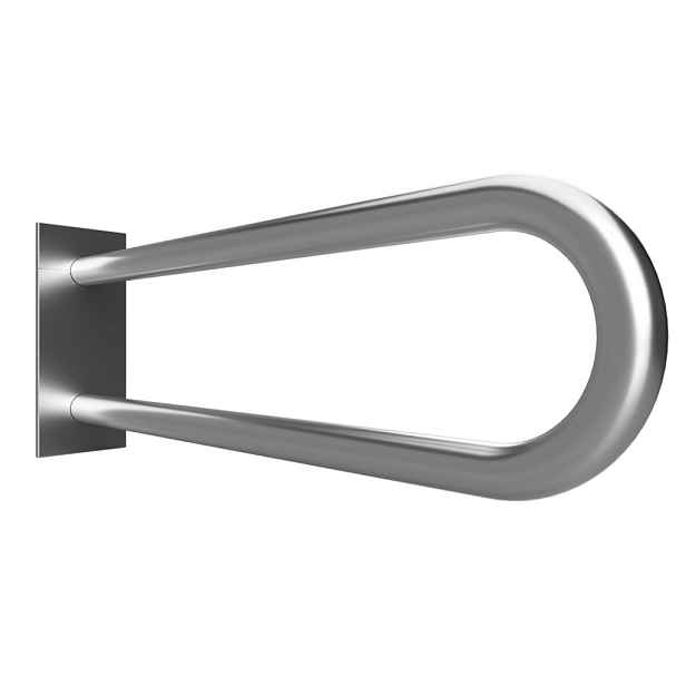 Madlo podpěrné ve tvaru U Bemeta Help 750 mm s krytkou nerez matný