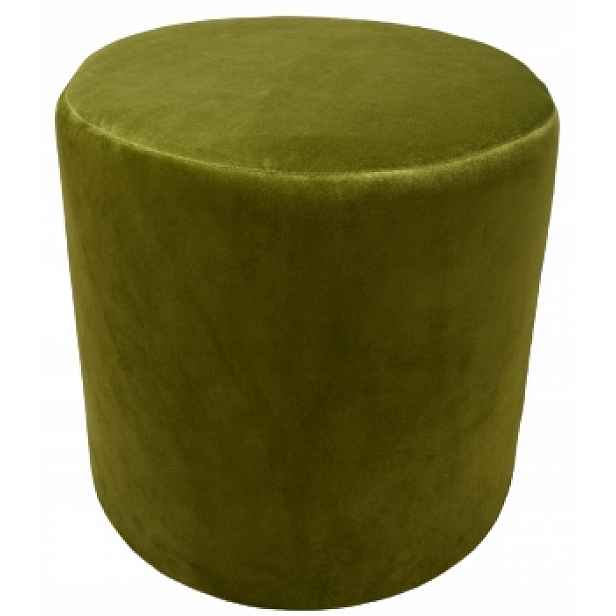 Taburet Kulatá 40 cm Fresh Velvet velur plyšové barvy