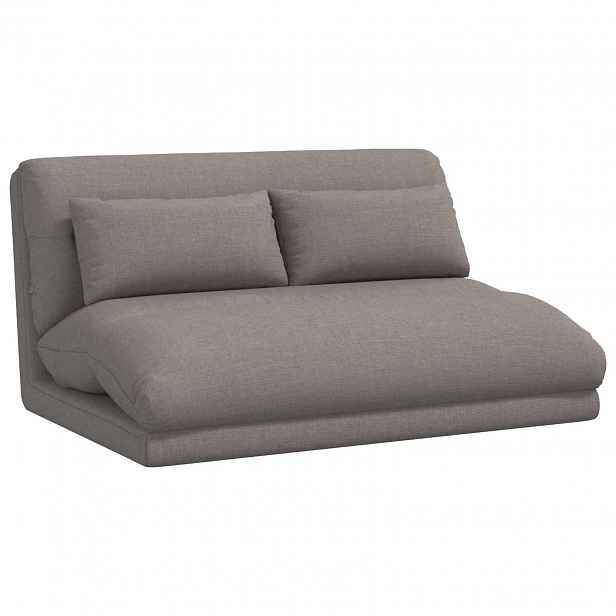 vidaXL Nastavitelná podlahová židle Taupe Textil
