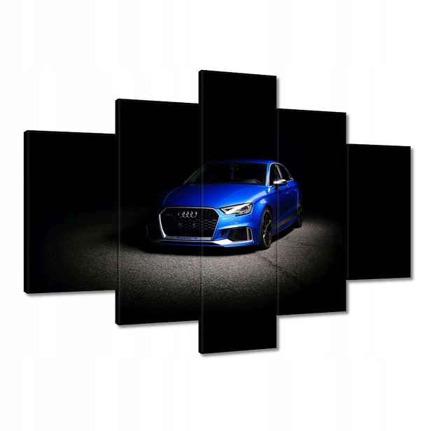 Obrazy 150x105 Modré Audi Quattro